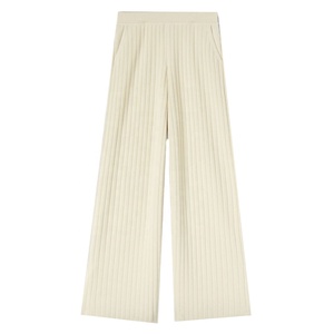 Pantaloni personalizzati 100% cotone Cashmere cotone maglia <span class=keywords><strong>a</strong></span> coste da donna abbigliamento invernale Casual donna maglia dritta allentata - Product Image 2