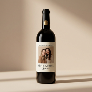 Étiquettes personnalisées en PVC brillant, imperméables, avec photo et texte, adhésives, pour bouteilles de vin, de <span class=keywords><strong>champagne</strong></span>, de verres, de bocaux, pour mariage, vignetterie - Product Image 1