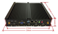 Mini PC Industrial A.I.O de Alta Calidad con Linux Ubuntu, I5 I7 N100 J6412, LAN Dual, RS232, RS485, Ventiladores de Aleación de Aluminio, 2.4GHz/5GHz