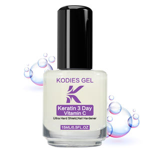 KODIES GEL Durcisseur d'Ongles à Logo Personnalisé Vitamine C Ultra Dur Base et Top Coat Naturel Séchage Rapide Réparation Croissance Ongles Mous Vernis - Product Image 2