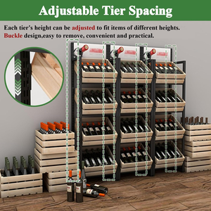 Commercial Slanted <b>Display</b> Shelving <b>Unit</b> for Fruits, Snacks & Merchandise - Product Image 5