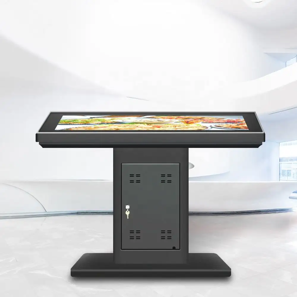 Interactive Screen Desk Smart Coffee Lcd Display Touch Table For Restaurant