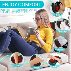 <strong>Shiatsu</strong> <strong>Neck</strong> Massage Pillow with Heating, Home/Office/Car Pillow <strong>Massager</strong>, Electric Massage Pillow for Pain Relief - Product Image 6