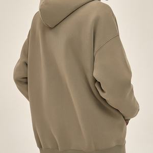 Fabricantes de Sudaderas con Capucha de Algodón Grueso con Cierre, para Ropa Personalizada, Diseño Personalizado, Sudadera Extra Grande de Color Sólido - Product Image 6