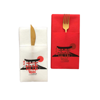 Serviettes jetables imprimées en Airlaid – Personnalisation usine (logo, taille, couleur) – Serviettes de table douces en Airlaid pour les événements et les commerces alimentaires