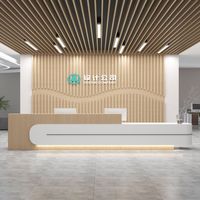 Comptoir de réception moderne pour entreprise, hôpital dentaire, salon de beauté, service de consultation, caisse