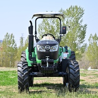 Tracteur agricole diesel 4x4 50 CV 70 CV avec pare-soleil, mini tracteur pour ferme