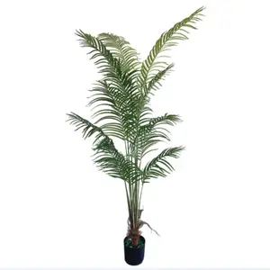 Hoja De Palmera Natuurlijke Falsa Kunstmatige Bladeren Palmboom Faux Planten Indoor Decoratie Kleine Palmboom Landschapsplanten