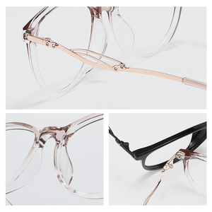 Occhiali da Vista Alla Moda per Donna con Montatura Leggera in Diamante, Telaio Trasparente Anti-Luce Blu, Materiale TR90 Confortevole per Uso Quotidiano - Product Image 5