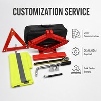 Kit de cric à ciseaux manuel 2 tonnes avec manivelle, outil de réparation d'urgence pour pneus de berline, SUV, MPV