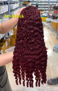 <span class=keywords><strong>Perruque</strong></span> Lace Front en Cheveux Humains 100% Naturels, Style Bouclé Profond et Souple pour Femme, Idéale au Quotidien et pour les Fêtes - Product Image 5