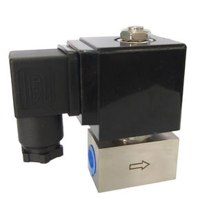 1/4 pulgadas 300 bar Acero inoxidable 304 Válvulas solenoides de alta presión PTFE Sellado AC220V - Product Image 1