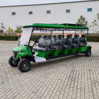Voiturette de golf 10 places en gros, 60V 100AH, batterie au plomb, autonomie 80KM, pour utilisation en lieux de mariage, certifiée CE, OEM ODM