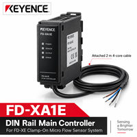 Contrôleur de capteur de débit principal sur rail DIN KEYENCE FD-XA1E NPN PNP 20-30VDC pour capteur de micro-débit à pince FD-XE