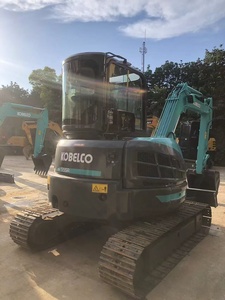 Excavatrice sur chenilles Kobelco Sk55SR avec godet de terrassement d'une capacité de 0,21 m³, équipement de construction d'occasion - Product Image 3