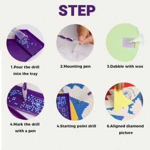 Kits de pintura de diamantes 5D DIY, diamantes de imitación, bordado de diamantes, imágenes artesanales, colorido, taladro completo, <span class=keywords><strong>cristal</strong></span> <span class=keywords><strong>para</strong></span> adultos y niños - Product Image 5