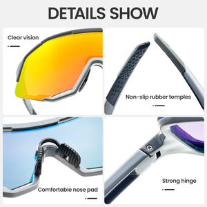 Dilupu logotipo personalizado <span class=keywords><strong>bicicleta</strong></span> polarizada gafas de montar patinaje sobre ruedas a prueba de viento correr deportes al aire libre gafas de sol - Product Image 5