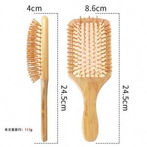 Peigne de massage à coussin d'air en bambou naturel jetable, directement de l'usine, avec longueur personnalisable pour la coiffure - Product Image 6