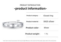 Vente chaude, tendance populaire vintage, bague en argent 925 de haute qualité pour femmes, design creux avec zircon, bague de mariage