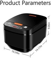 Autocuiseur Électrique Intelligent 5L en Acier Inoxydable, Faible Teneur en Sucre, Numérique et Automatique, avec Séparateur d'Eau et de Glucides, Tasse Mesureuse Incluse pour la Maison