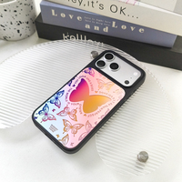 Coque de téléphone papillon en TPU+PC, rêveuse et polyvalente, avec protection inférieure, compatible avec iPhone 17 16 15, finition miroir électroplaqué