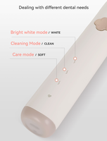 Brosse à dents électrique sonique vibrante pour un nettoyage en profondeur, poils antibactériens, autonomie de 90 jours pour adultes