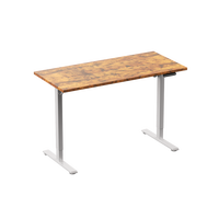 Bureau électrique moderne en métal, réglable en hauteur, convertible, pour la maison, la chambre ou le bureau, double, extensible automatiquement, modulaire, pour position assise-debout