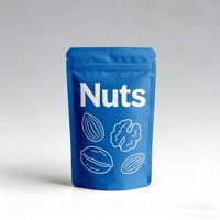 Sachet pliable en PET de qualité alimentaire pour collations et noix, idéal pour gagner de la place