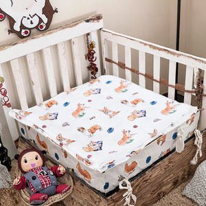 Ropa <span class=keywords><strong>de</strong></span> cama para niños <span class=keywords><strong>de</strong></span> muselina <span class=keywords><strong>de</strong></span> algodón orgánico GOTS personalizada Sábanas <span class=keywords><strong>de</strong></span> bebé adorables para dulces sueños - Product Image 5