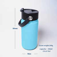 Bouteille d'eau isotherme portable Jiahe en acier inoxydable de 12 oz, sans BPA, pour les sports de plein air et la randonnée