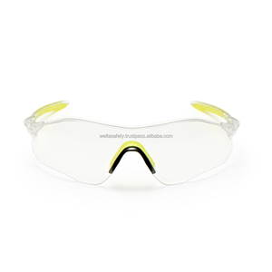 WELTA Factory Industrial Anti-Impact Scratch Anti-Fog UV400 Frameless <b>Lens</b> ANSI Z87.1 CE EN ISO 16321 Worker Safety Glasses - Product Image 3