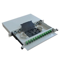 Cadre de distribution optique à fibre monté sur rack 19 pouces 1U 2U 3U 12-48 cœurs, type monté sur rack, séparateur PLC 1X8 SC APC