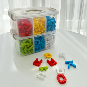 Caja de Almacenamiento BLOCK, Organizador Modular Apilable de Plástico para Juguetes de Niños, Mini Cajón, Caja de Clasificación de Piezas Pequeñas, Organizador de Escritorio - Product Image 6