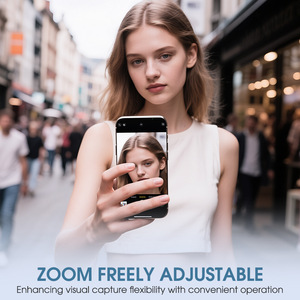 Coque de téléphone portable pour selfie, écran tactile sans fil de 6 pouces, pour vlog, voyage, mode, matériau PC - Product Image 2