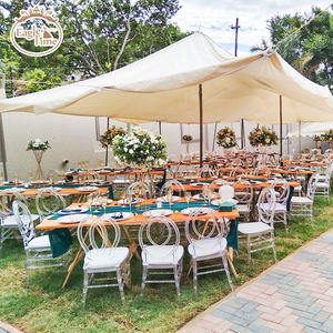 بيع بالجملة تصميم مأدبة الزفاف الحديثة شفافة الراتنج مريحة واضحة كراسي كياري للحدث - Product Image 1