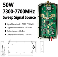 Modul Sumber Sinyal Sweep 50W 7300-7700MHz 7.5GHz Dengan Sirkulator 47dBm 7.3-7.7GHz untuk Pengujian RF & Pengembangan Sistem Nirkabel