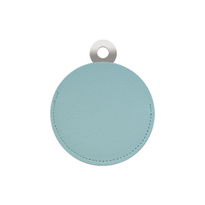 Specchietti Compatto per il Trucco in Pelle PU, Regalo in Vari Colori: Giallo Limone, Rosa Ciliegio, Grigio Tenue - Product Image 5
