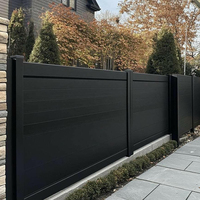Panneaux de clôture en aluminium noirs thermolaqués, résistants à la rouille, pour la sécurité des propriétés commerciales et des parcs logistiques - Fournisseur
