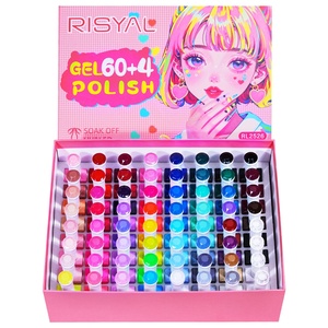 Set Regalo Completo di 64 Smalti Colorati Solidi, Adesivi per <span class=keywords><strong>Unghie</strong></span>, Base Adesiva, Strato Sigillante, Lampada UV/LED - Product Image 5