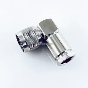 RF Coaxial Plug Type N Male Right Angle Connector RG8 LMR400 7D-FB RG8U RG213 RG214 Coaxial Cable