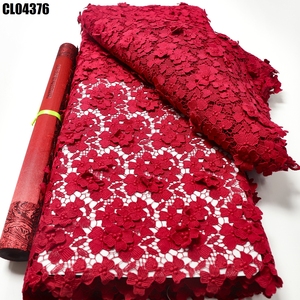 Tessuto in Pizzo Tradizionale alla Moda a Prezzo di Fabbrica, Tessuto Ricamato con Cristalli Austriaci, <span class=keywords><strong>Guipure</strong></span> per Abbigliamento Senegal e Mali - Product Image 5