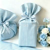 Einfaches babyblaues gestreiftes Seidenpapier, Geschenkverpackung, flugzeugförmige Schachteln, Kleidungsfutter, feuchtigkeitsbeständiges Papier, florale Verpackung