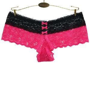 Pantaloncini da boxe donna in pizzo abbinati a due colori Boxer da donna - Product Image 5