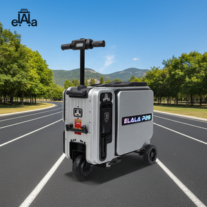 Maleta Eléctrica ELALA de Doble Cara con Ruedas, Plateada, Portátil, Inteligente, para Viajes al Aire Libre - Product Image 1