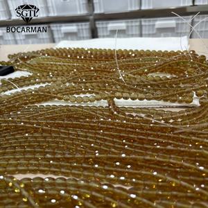 Bocarman Groothandel Traan Rijstkralen-Turkse Kleur Veranderende Ziltanieten Edelsteen In Het Snijden Van Ronde Kralen Met Een Voetbal - Product Image 3