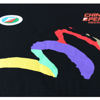 T-shirt de sport 100 % coton, design tendance, impression de logo personnalisé, luminescent dans le noir