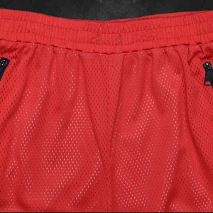 Custom Logo Men's Drawstring Breathable Eco-Friendly Vintage Style 220gsm Double <b>Layer</b> Mesh Fabric Board Shorts for Summer - Product Image 3