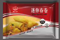 Mini rouleaux de printemps faits à la main de qualité supérieure aliments chinois en vrac largement utilisés en boîte pour les collations ou la restauration