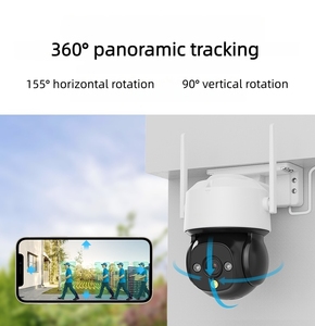 Caméra de sécurité sans fil WiFi 4MP pour la maison avec zoom 8X, 2K PTZ, audio bidirectionnel, vision nocturne et capteur CMOS pour une utilisation en extérieur - Product Image 6