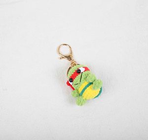 Crochet fait main pour les tortues adolescentes ensemble de porte-clés en peluche accessoires de personnage de dessin animé mignon pour clés de sacs - Product Image 3